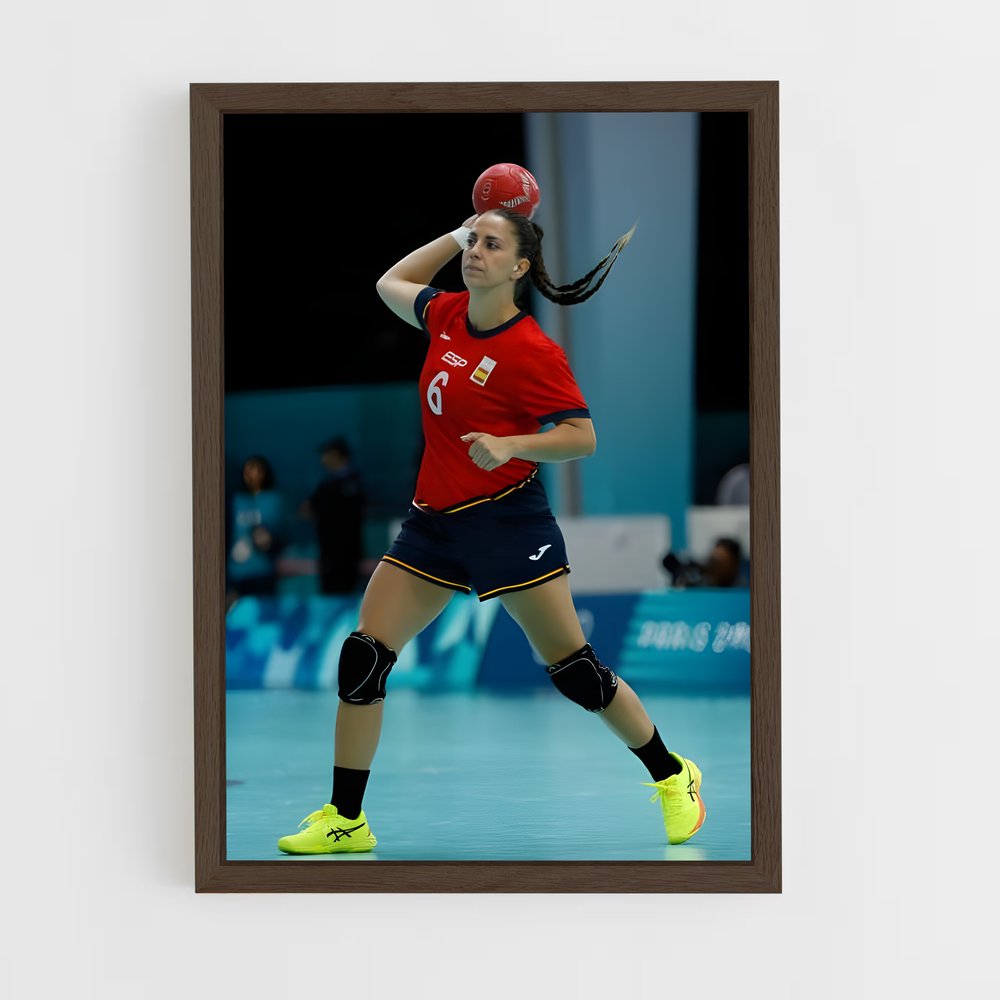 Poster L'Équipe en Rouge – affiche Handball (vue 5)